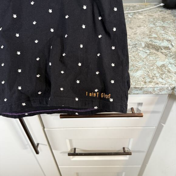 Denim And Flower Ricky Singh Black Ghost Tshirt‎ 100% Cotton Large Halloween - Picture 5 of 6